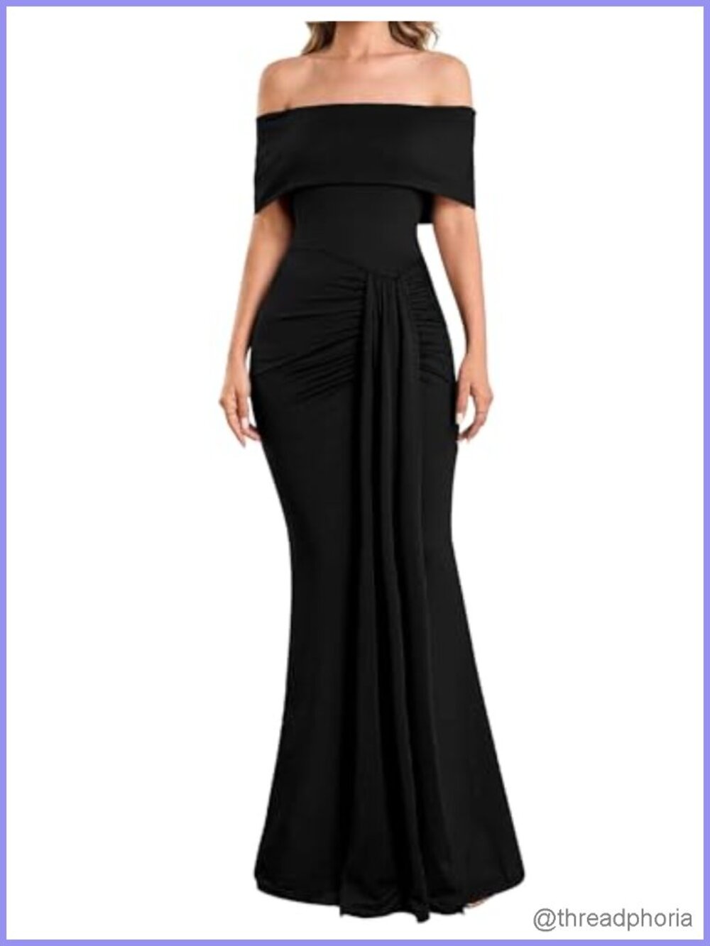 Off Shoulder Sleeveless Bodycon Mermaid Formal Wedding Guest Dress